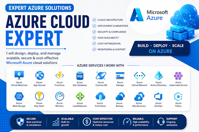 be your azure cloud expert for setup deployment and support