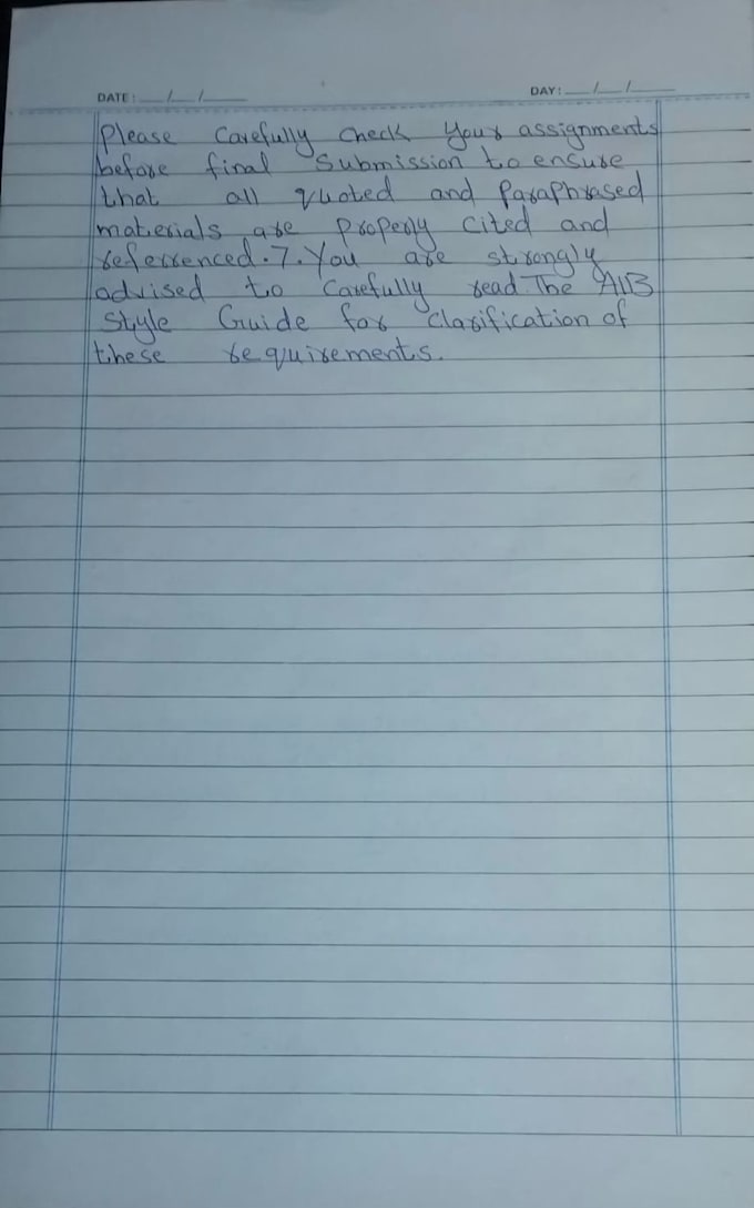 handwrite anything in a good cursive writing and creative writing