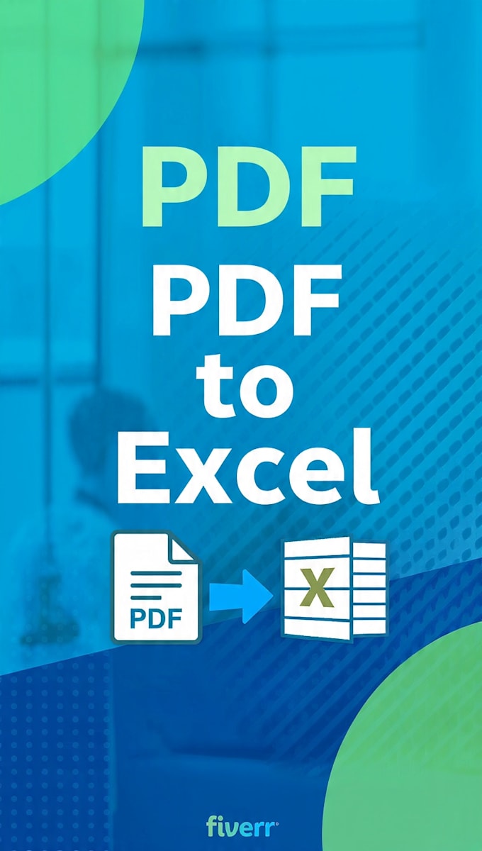 do manual data entry PDF to excel typing