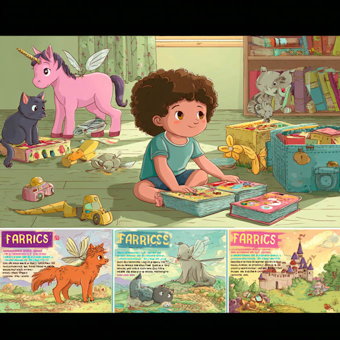 design cartoon book cover for you