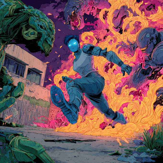 create professional comic book pages and visual