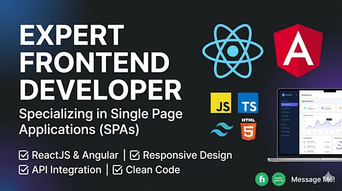 build responsive web applications in react js and angular