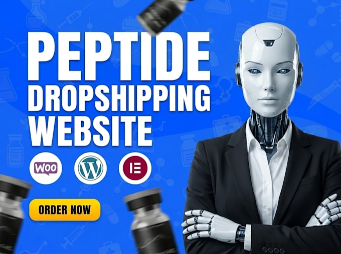 design a professional peptide website or shopify store design