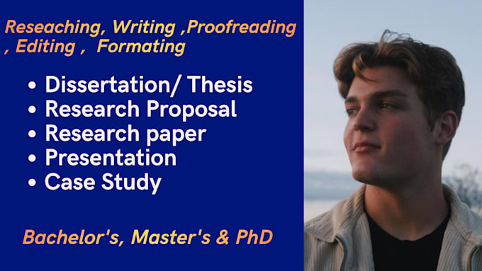 proofread and edit research proposal, thesis or dissertation