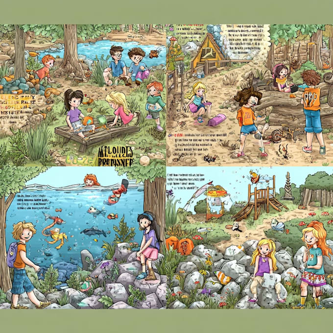 draw professional childrens book illustration
