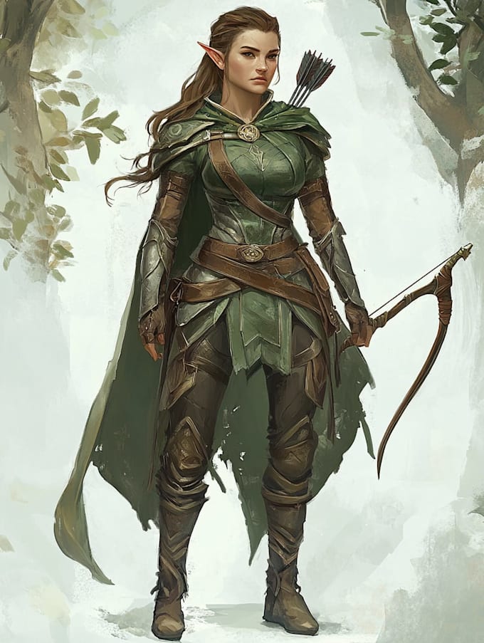 fantasy dnd character illustration