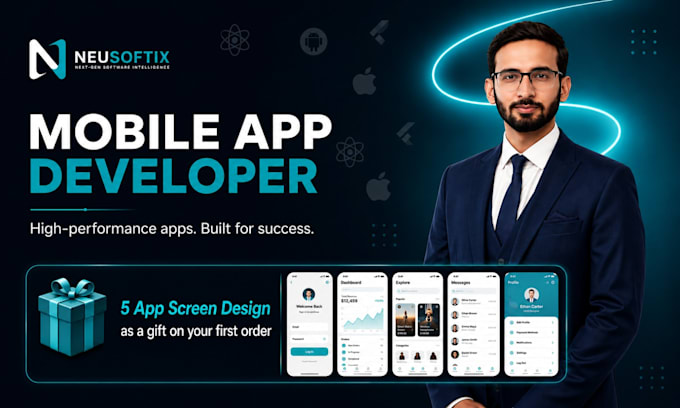 develop mobile app using flutter for android ios firebase supabase