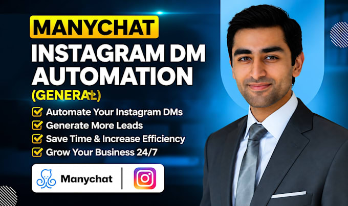 do manychat instagram dm automation chatbot setup and marketing