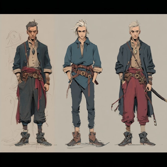 create character concept art for games