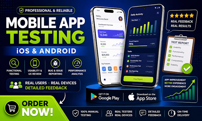 do ios and android app testing and user feedback for ios and android reviews