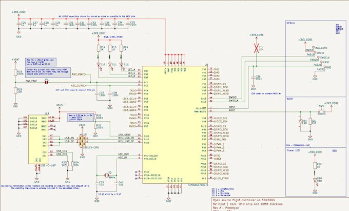 review your schematic and provide detailed feedback