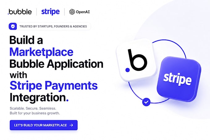 build your full stack bubble wep app using bubble io with api, stripe api