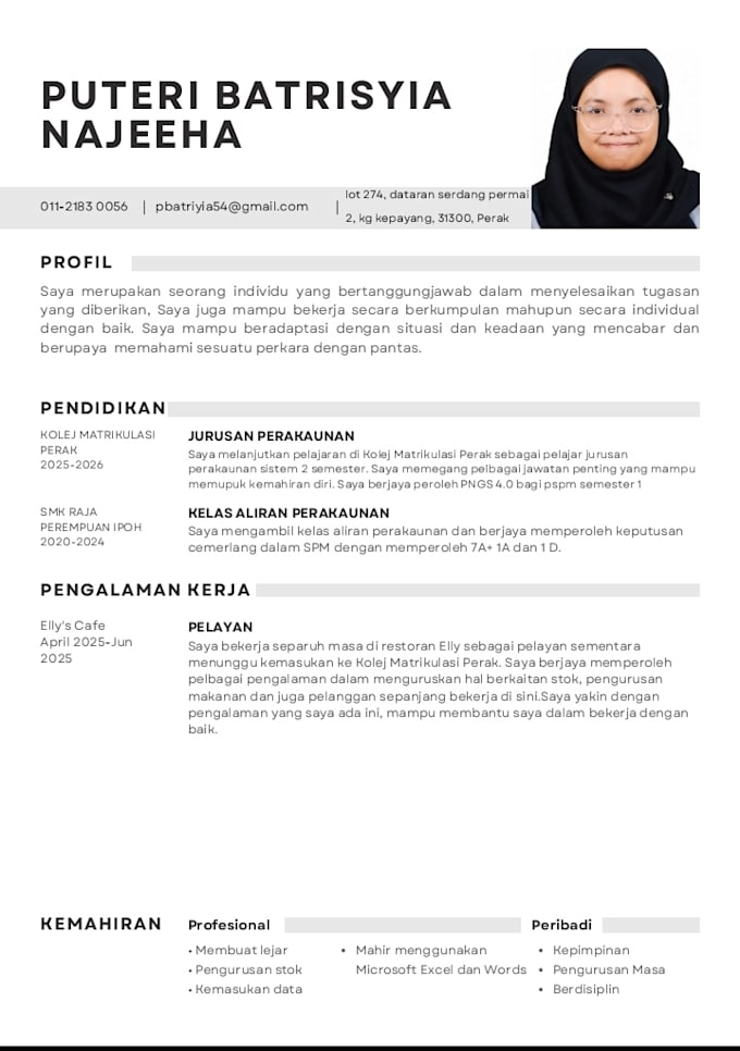 create a professional resume and cover letter