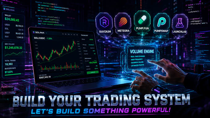 build solana volume bot on raydium meteora launchlab pumpfun pumpswap