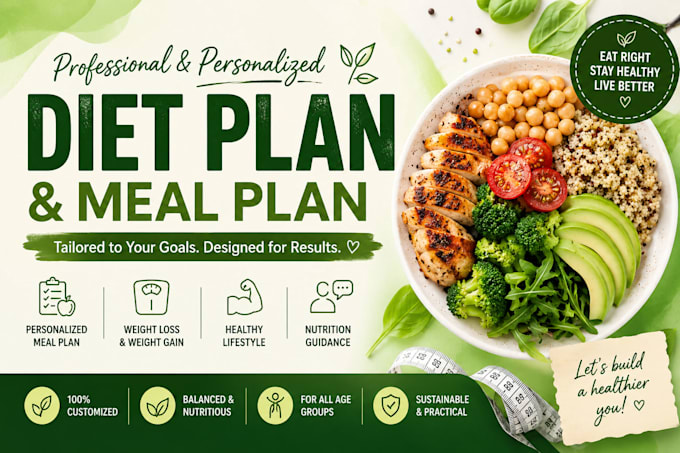 create a personalised diet plan for weight loss and healthy living