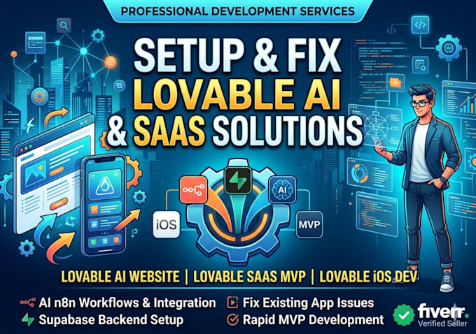 setup fix lovable ai website, lovable saas mvp, lovable ios dev ai n8n workflow