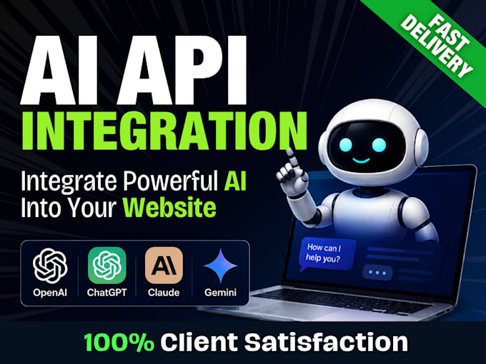 integrate openai, chatgpt, claude, gemini or any ai API into your website