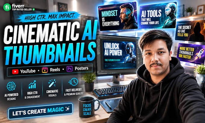 create cinematic ai thumbnails and posters