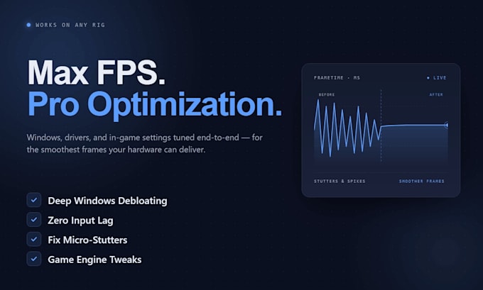 optimize your windows gaming PC for max fps, low latency and fast boot