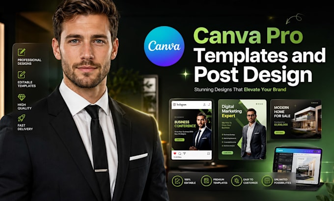 do canva pro and any type of canva template design