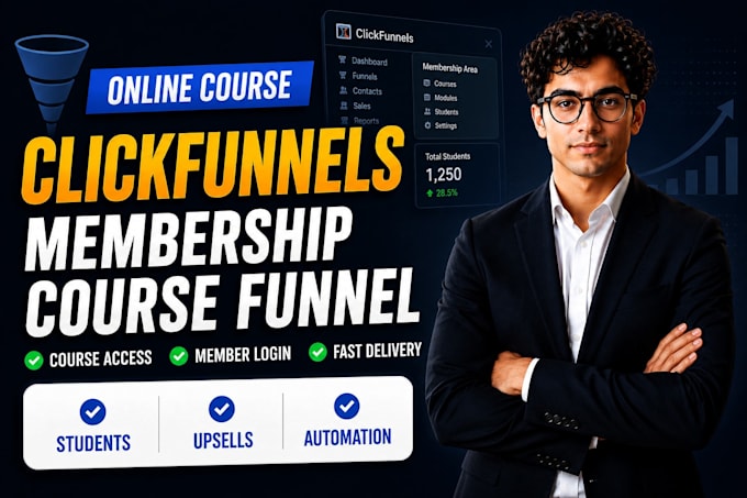 design clickfunnels membership course funnel for online coaching