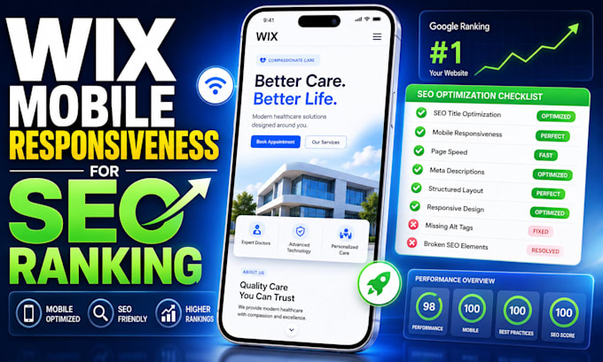do wix website seo audit and fix wix mobile responsiveness optimization