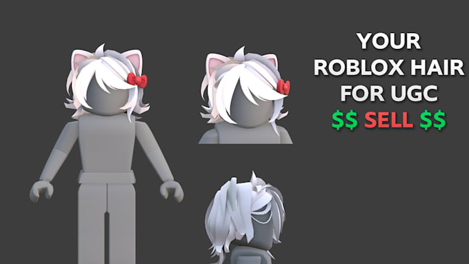 create a roblox ugc item, hair or character for you