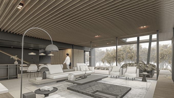 create realistic interior 3d visualization