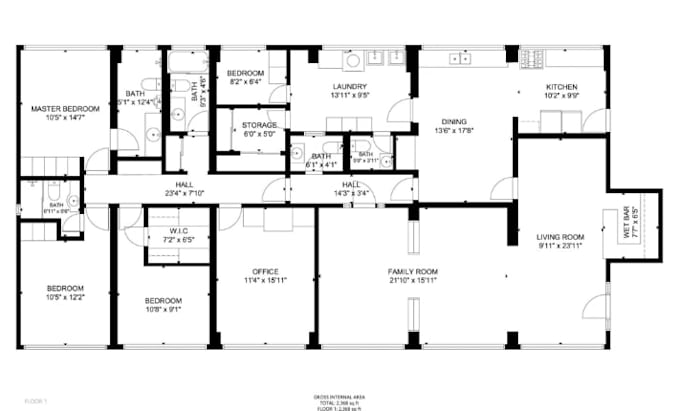 do professional 2d floor plan