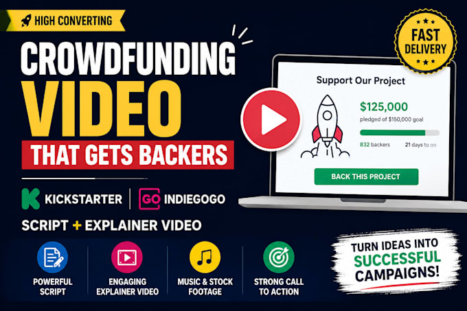 crowdfunding video for kickstarter and indiegogo, script
