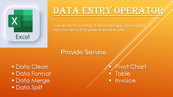 data entry operator, excel operator