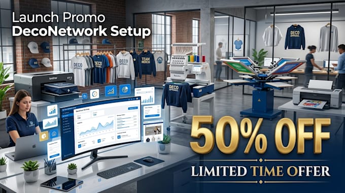 setup deconetwork print shop printavo inksoft, redbubble and shopify integration