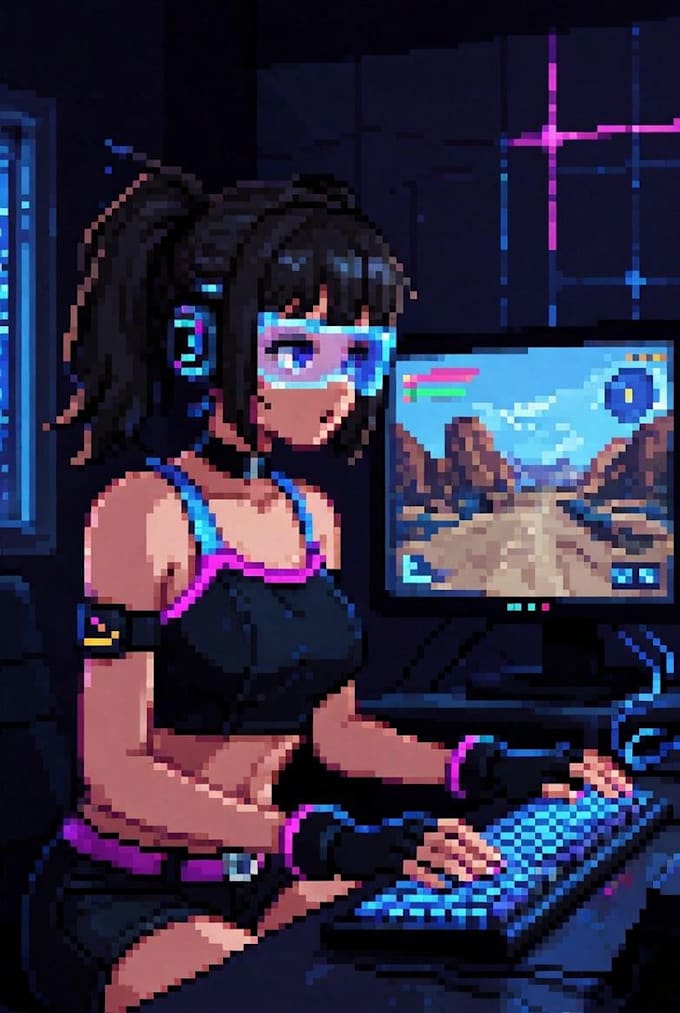design pixel character illustration, pixel commission, pixel animation for games