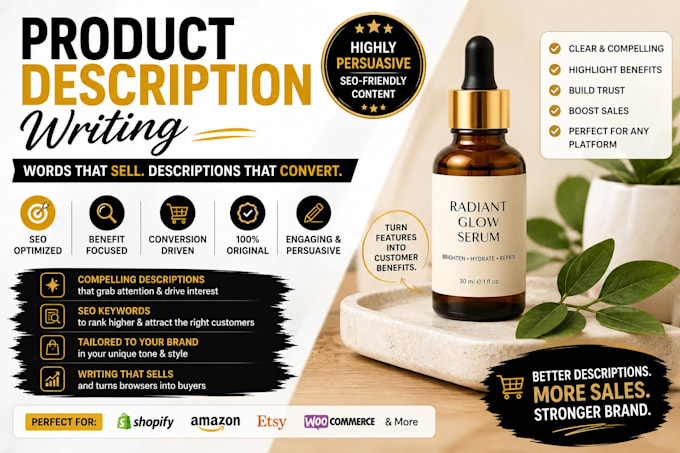 write persuasive product descriptions for ecommerce