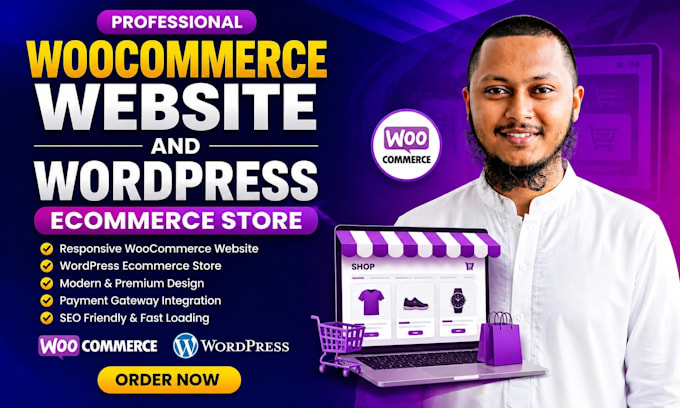 build a woocommerce website and wordpress ecommerce store