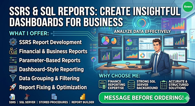 create ssrs reports and sql server reports for your business