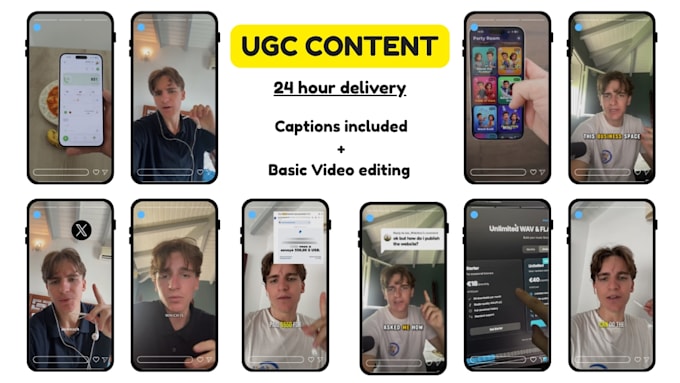 be your male ugc content creator