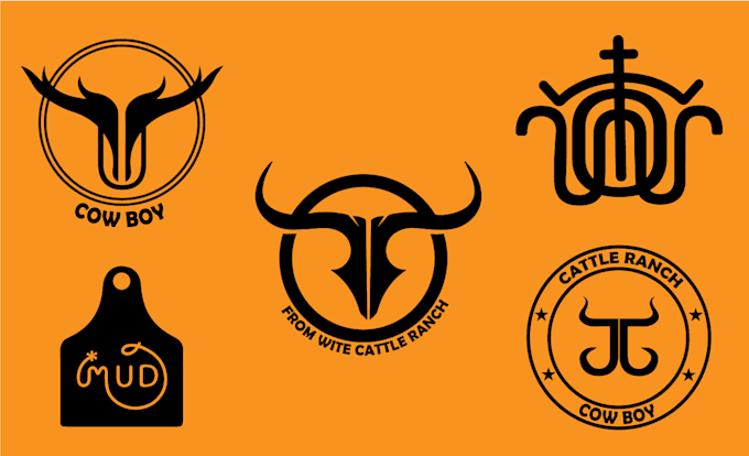 do cattle brand, western,vintage ranch logo design