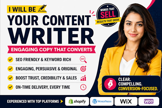 be your SEO website content writer for website copywriting