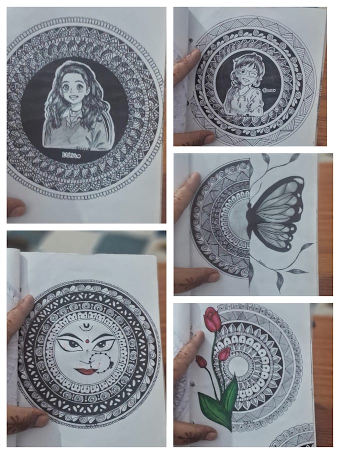 create asthetic handmade drawings