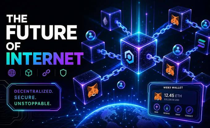 develop web3 dapp website with wallet connect and blockchain integration
