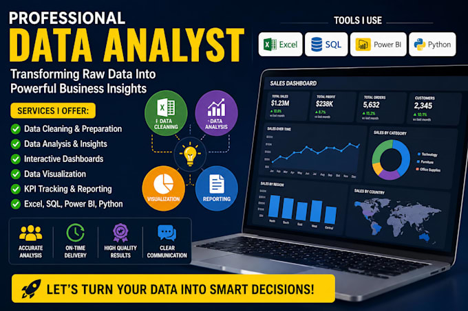 your data analyst with power bi dashboards