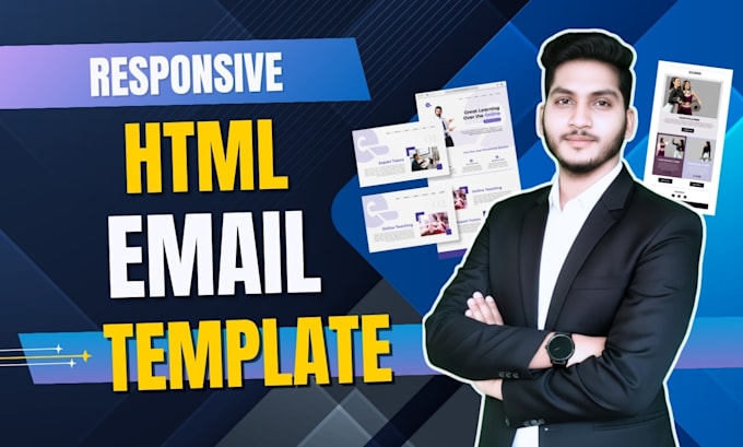 design responsive HTML email template, newsletter, hubspot or shopify email