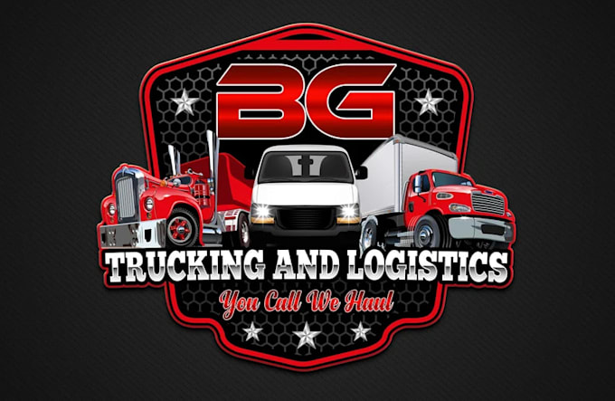 do trucking logistics transport dispatching towing and hauling logo