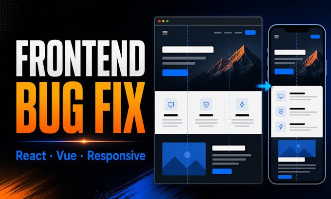 fix responsive HTML CSS react and vue website issues