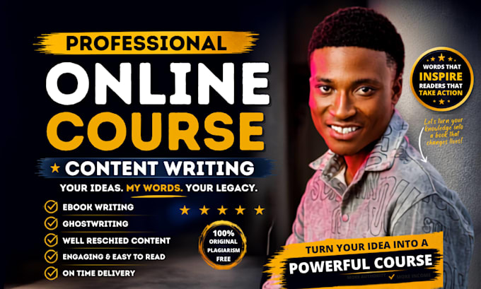 create online course content, lessons, training material