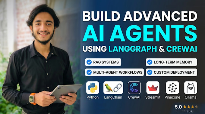 build advanced ai agents and agentic chatbots using langgraph and rag