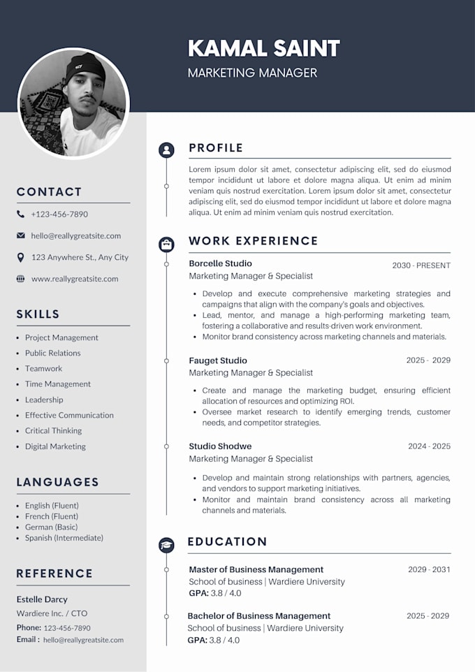 write, design and edit a professional cv or resume