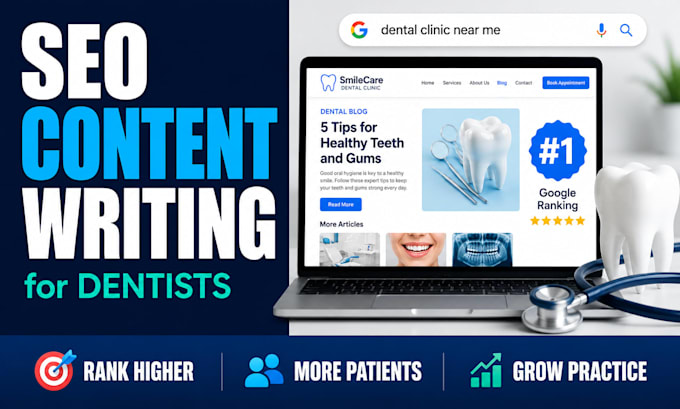 write SEO optimized content for dentist and dental clinic website