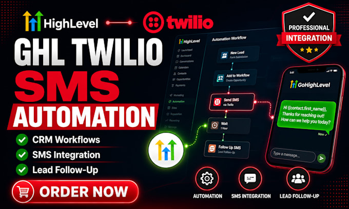 integrate twilio with gohighlevel for SMS automation